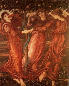 Sir Edward Coley Burne-Jones : The Garden of the Hesperides